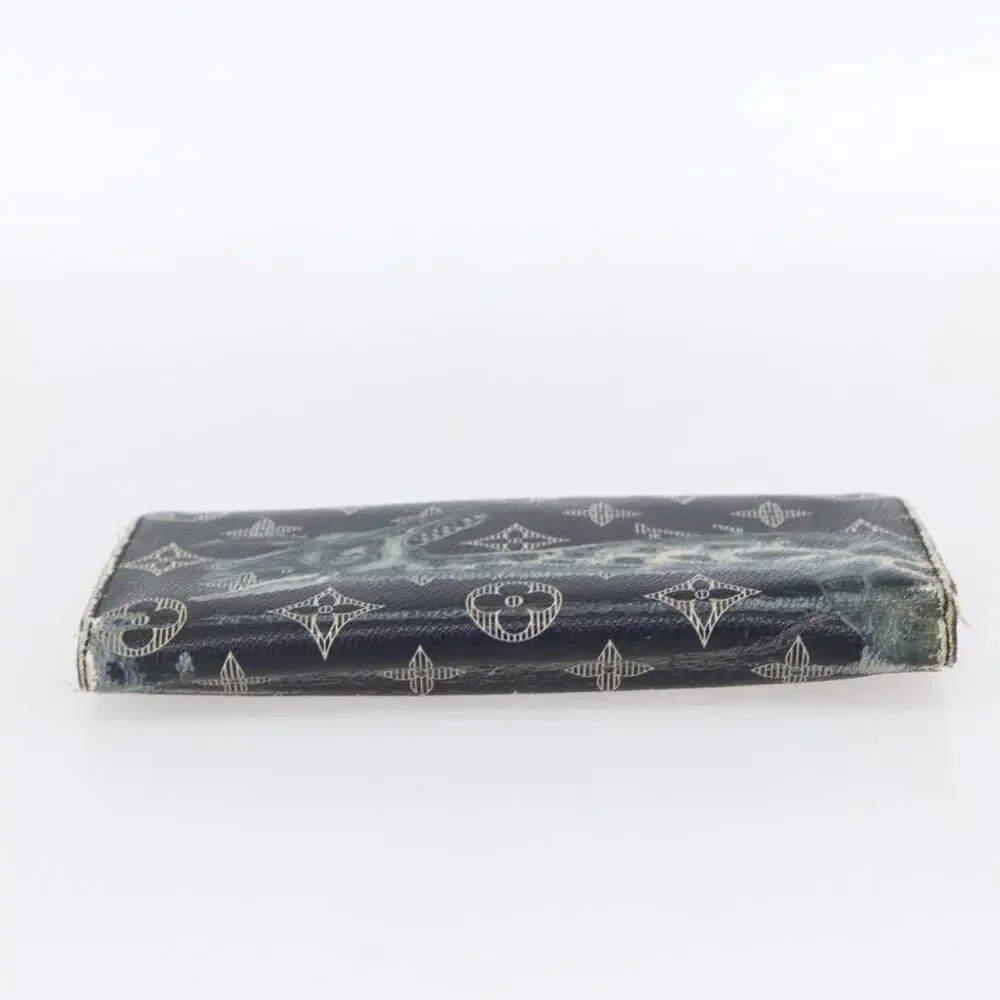 Louis Vuitton Monogram Savanna Portefeuille Braza Wallet Navy